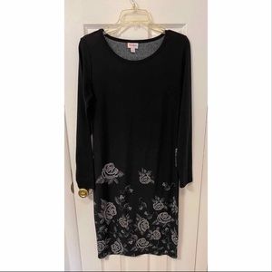 Rose Print Lularoe Debbie dress